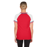 Women's New Era Red St. Louis Cardinals Gameday Raglan V-Neck T-Shirt