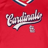 Women's New Era Red St. Louis Cardinals Gameday Raglan V-Neck T-Shirt