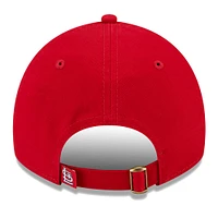 Casquette réglable rouge St. Louis Cardinals Script 9TWENTY pour femme New Era