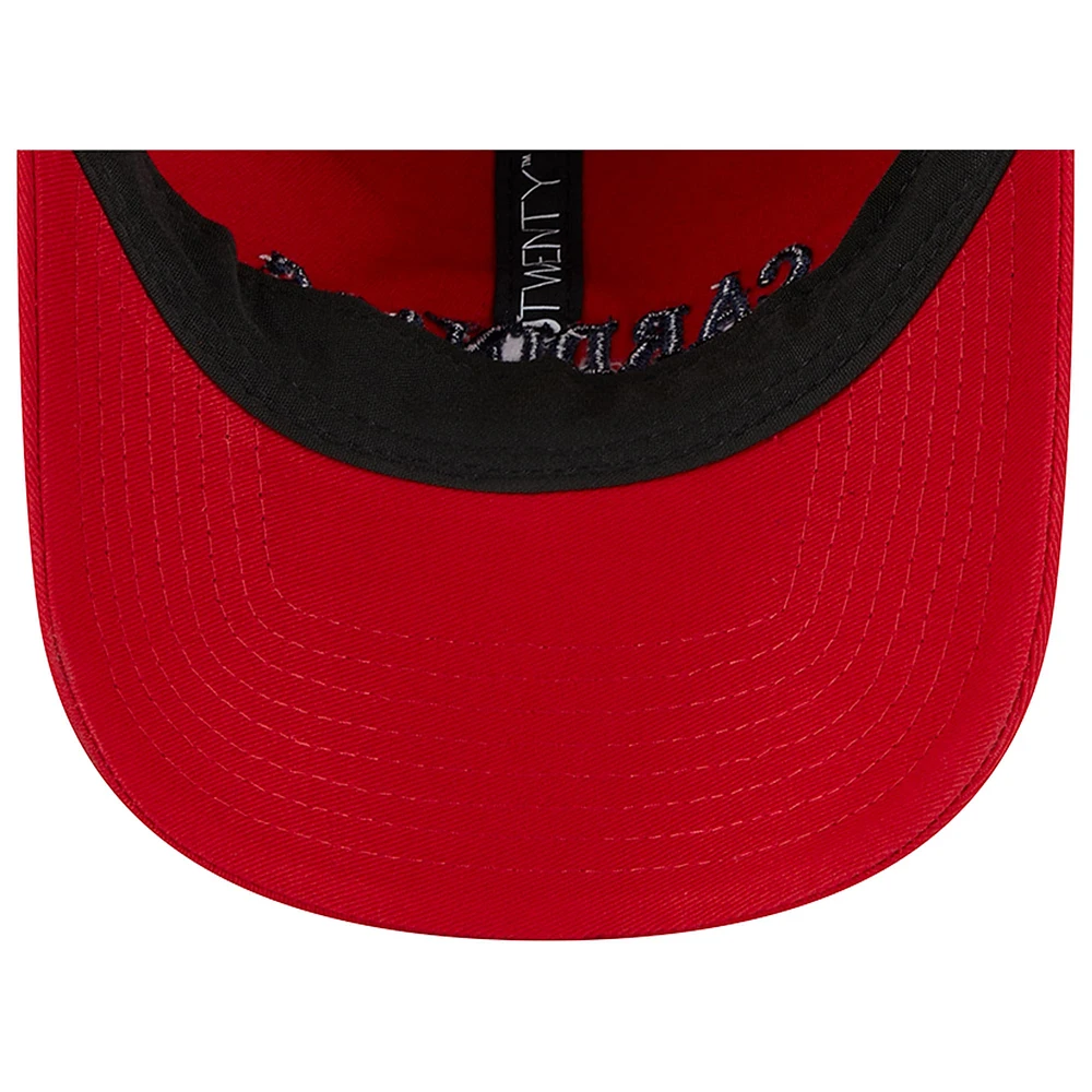 Casquette ajustable 9TWENTY rouge des Cardinals de Saint-Louis pour femme New Era