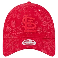 Women's New Era Red St. Louis Cardinals Tonal Floral 9TWENTY Adjustable Hat