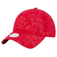 Women's New Era Red St. Louis Cardinals Tonal Floral 9TWENTY Adjustable Hat