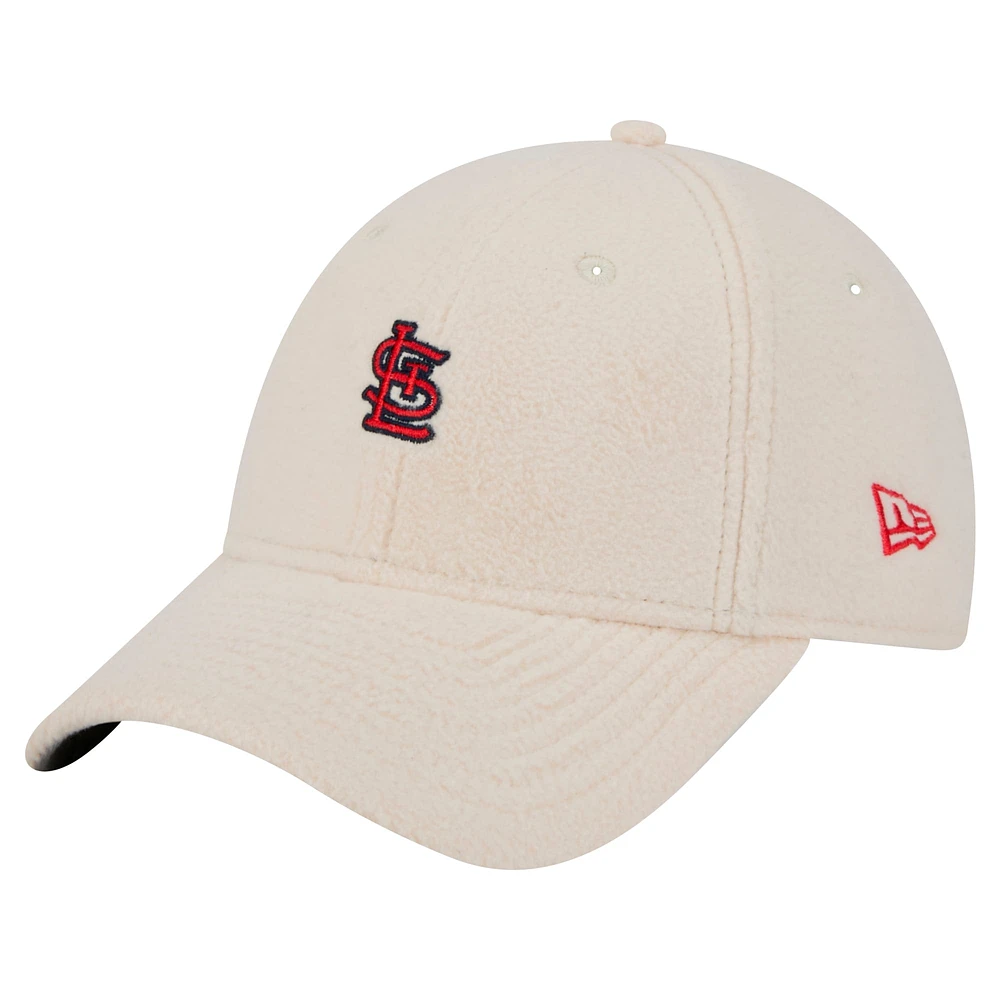 Casquette ajustable chromée 9FORTY blanche St. Louis Cardinals de New Era pour femme