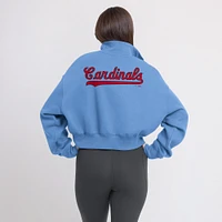 Women's Nike Light Blue St. Louis Cardinals Cooperstown Collection Phoenix Fleece Half-Zip Sweatshirt