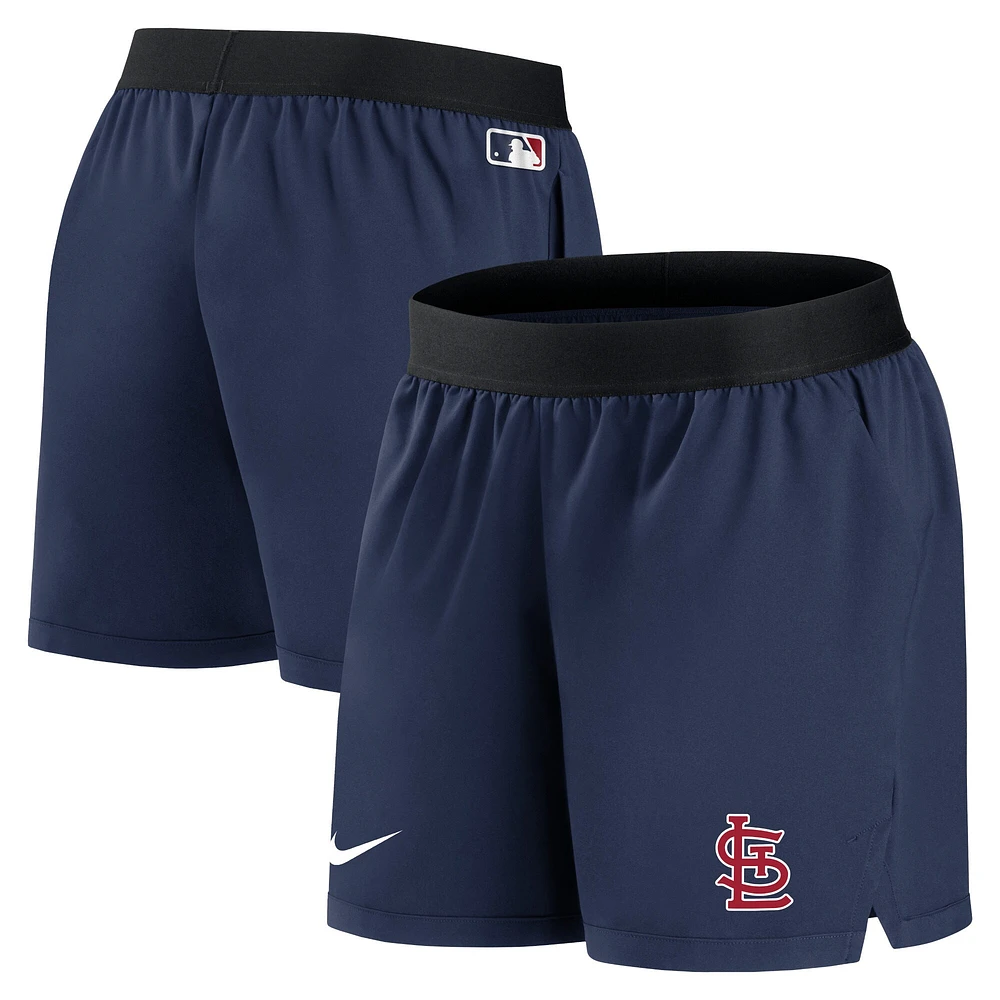 Short Nike St. Louis Cardinals Authentic Collection Team Performance pour femme - Bleu marine