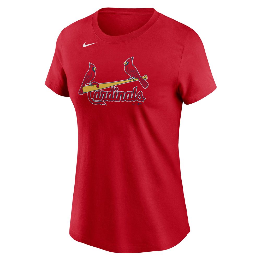 Women's Nike Nolan Arenado Red St. Louis Cardinals Name & Number T-Shirt