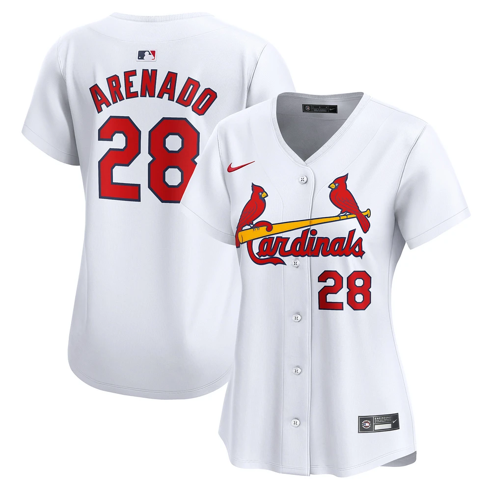 Women's Nike Nolan Arenado White St. Louis Cardinals Home Limited Player Jersey