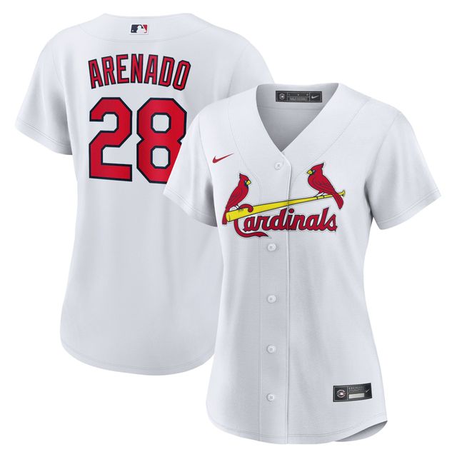 Maillot de joueur Nike Nolan Arenado blanc St. Louis Cardinals domicile réplique officielle pour femme