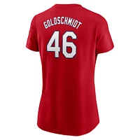 Women's Nike Paul Goldschmidt Red St. Louis Cardinals 2024 City Connect Fuse Name & Number T-Shirt