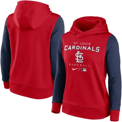 St. Louis Cardinals Nike Women's Authentic Collection Pullover Hoodie - Red/Navy