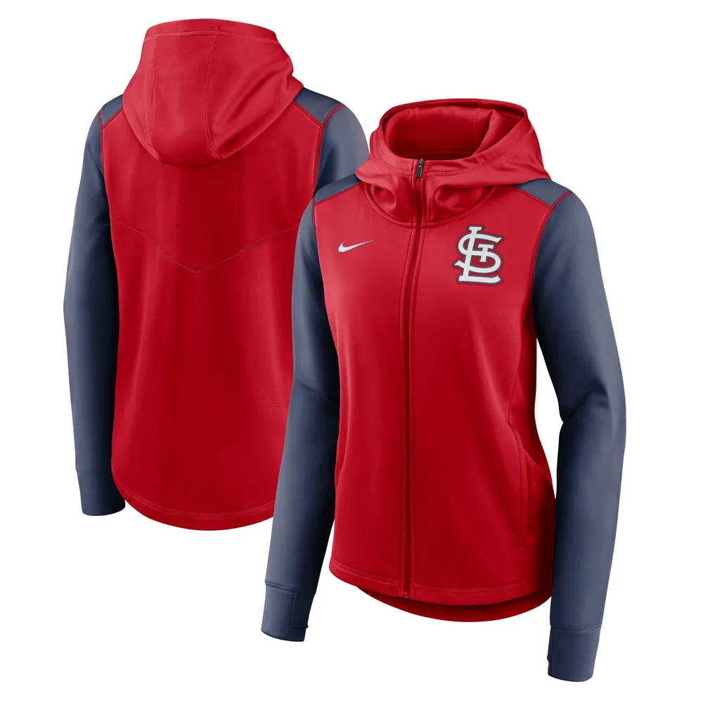 St Louis Cardinals Baseball Hooded Zip Front Jacket Size M