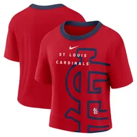 Lids St. Louis Cardinals Nike Women's Line Up High Hip Fashion T-Shirt -  Red/White