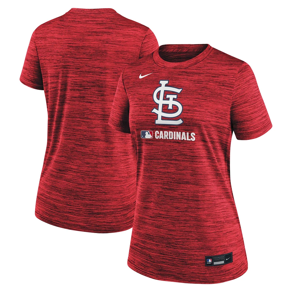 Women's Nike  Red St. Louis Cardinals Authentic Collection Velocity Performance T-Shirt