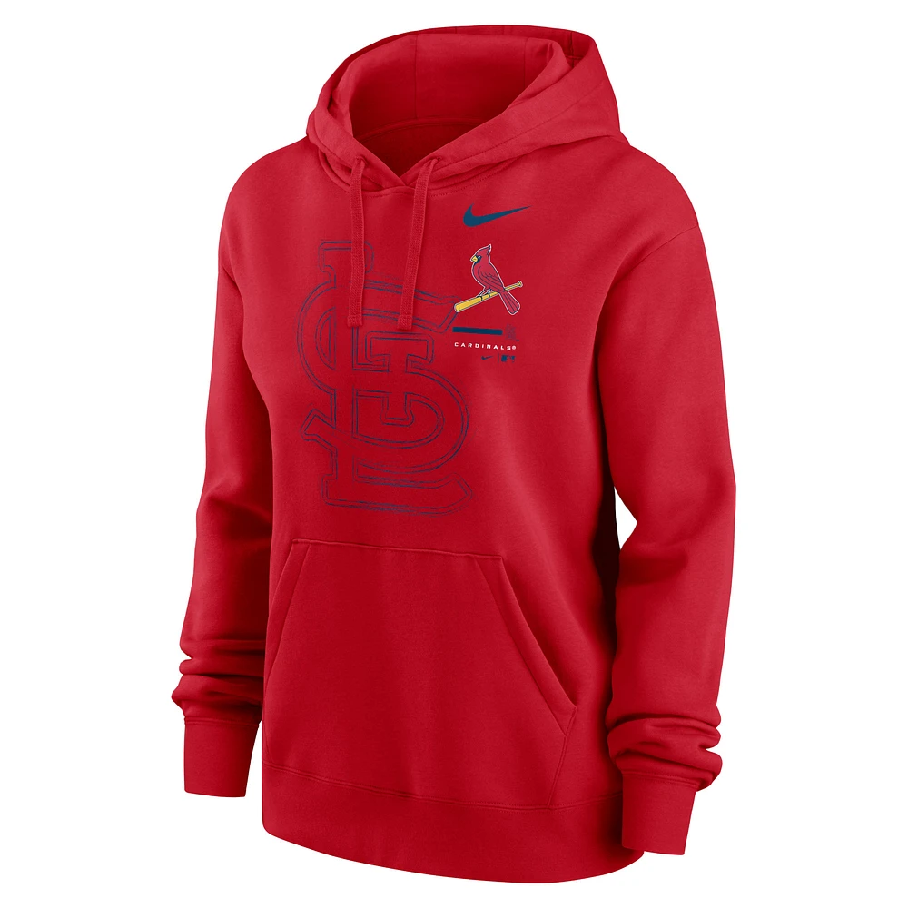 Women's Nike Red St. Louis Cardinals Big Game Pullover Hoodie