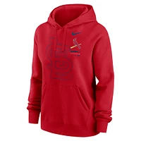 Sweat à capuche Nike St. Louis Cardinals Big Game rouge pour femme