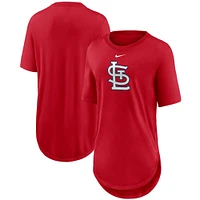 T-shirt à trois mélanges pour femme Nike Cardinals de St. Louis Outline Weekend rouge