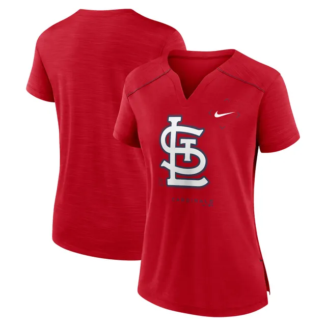 Lids St. Louis Cardinals Women's Plus Notch Neck T-Shirt - White/Red