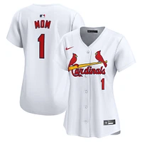 Women's Nike White St. Louis Cardinals #1 Mom Home Limited Jersey