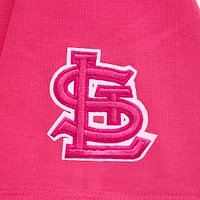 Women's Pro Standard Pink St. Louis Cardinals Triple Boxy Cropped T-Shirt