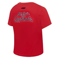 T-shirt court Baby Doll Game Day Classics rouge Pro Standard pour femme des Cardinals de St. Louis