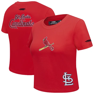T-shirt court Baby Doll Game Day Classics rouge Pro Standard pour femme des Cardinals de St. Louis