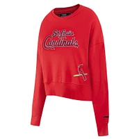 Women's Pro Standard  Red St. Louis Cardinals Game Day Classics Crewneck Pullover