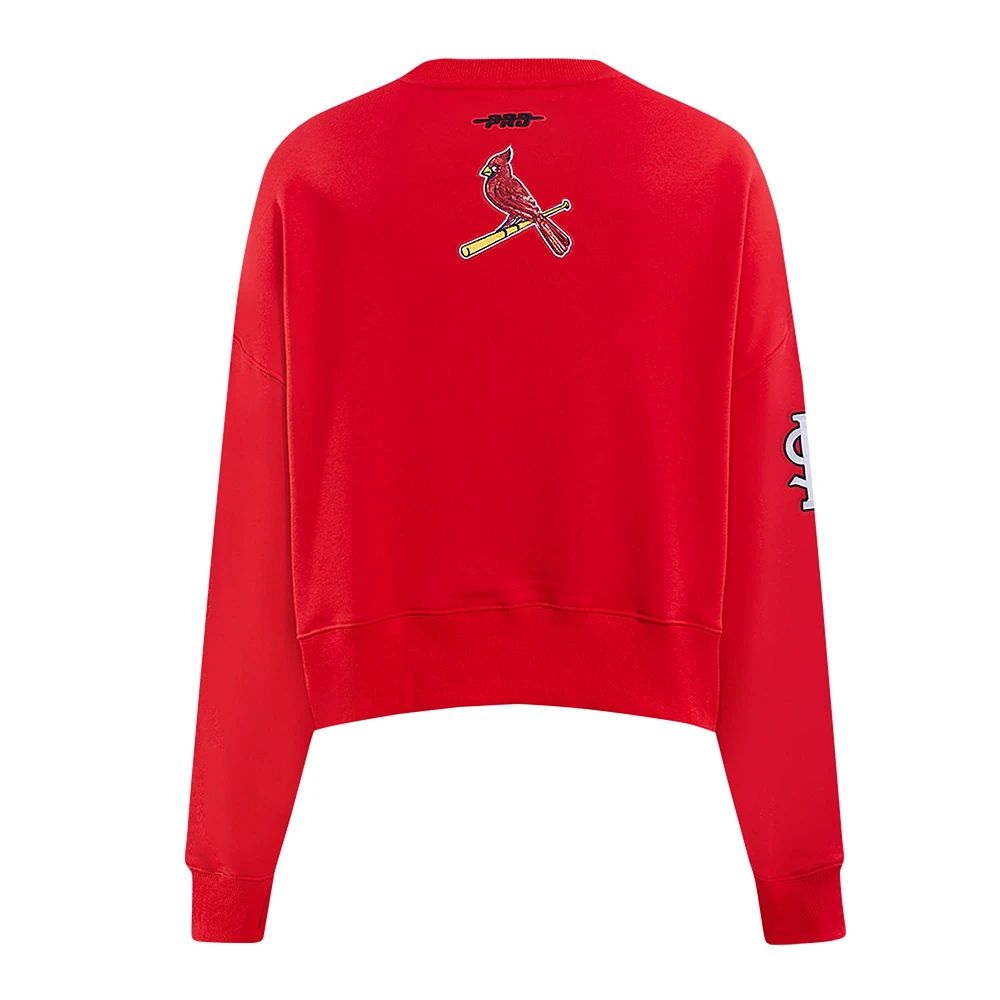 Women's Pro Standard  Red St. Louis Cardinals Game Day Classics Crewneck Pullover