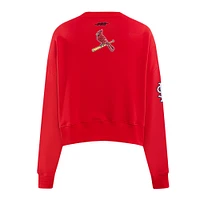 Women's Pro Standard  Red St. Louis Cardinals Game Day Classics Crewneck Pullover