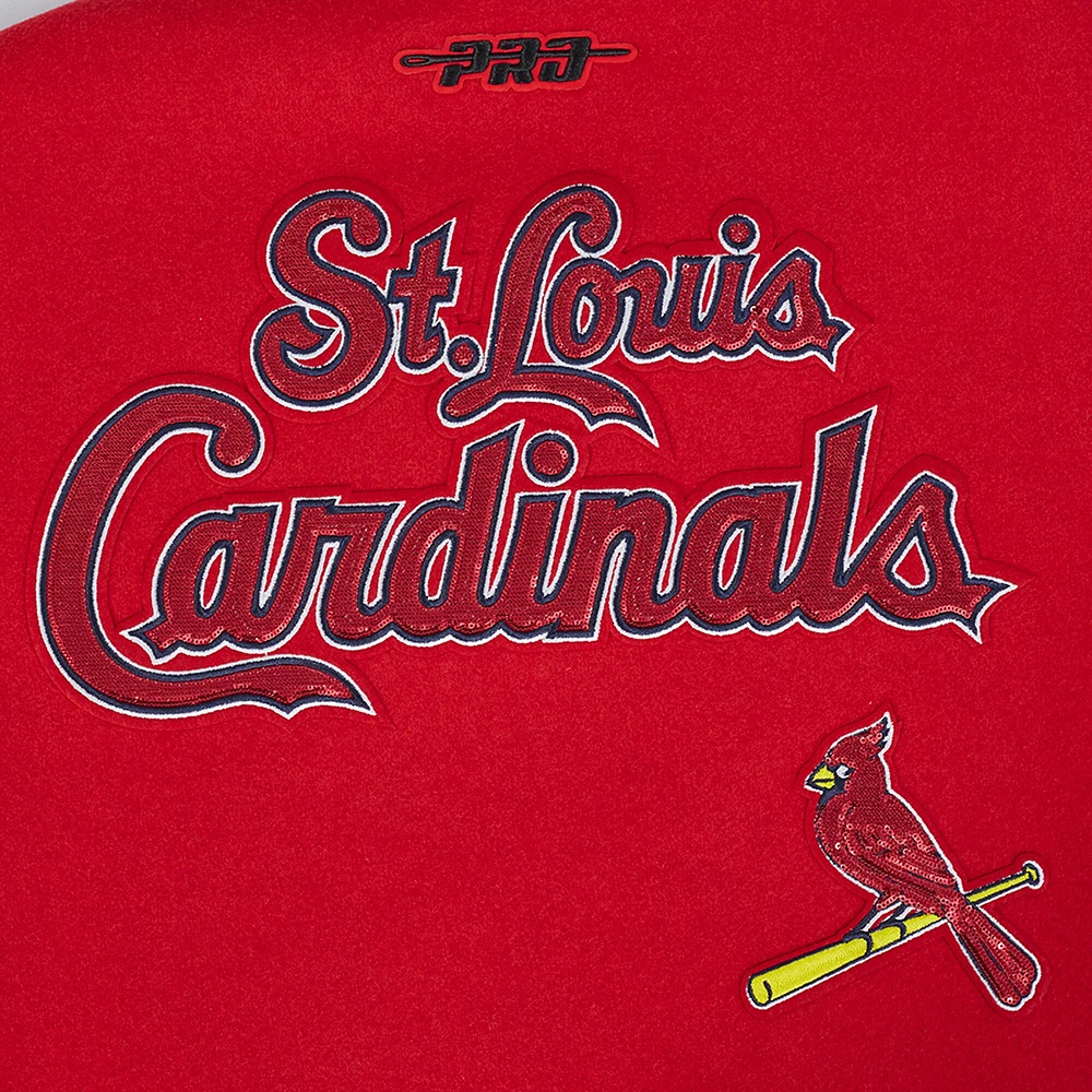 Veste universitaire en laine Game Day Classics Pro Standard rouge pour femme des Cardinals de St. Louis