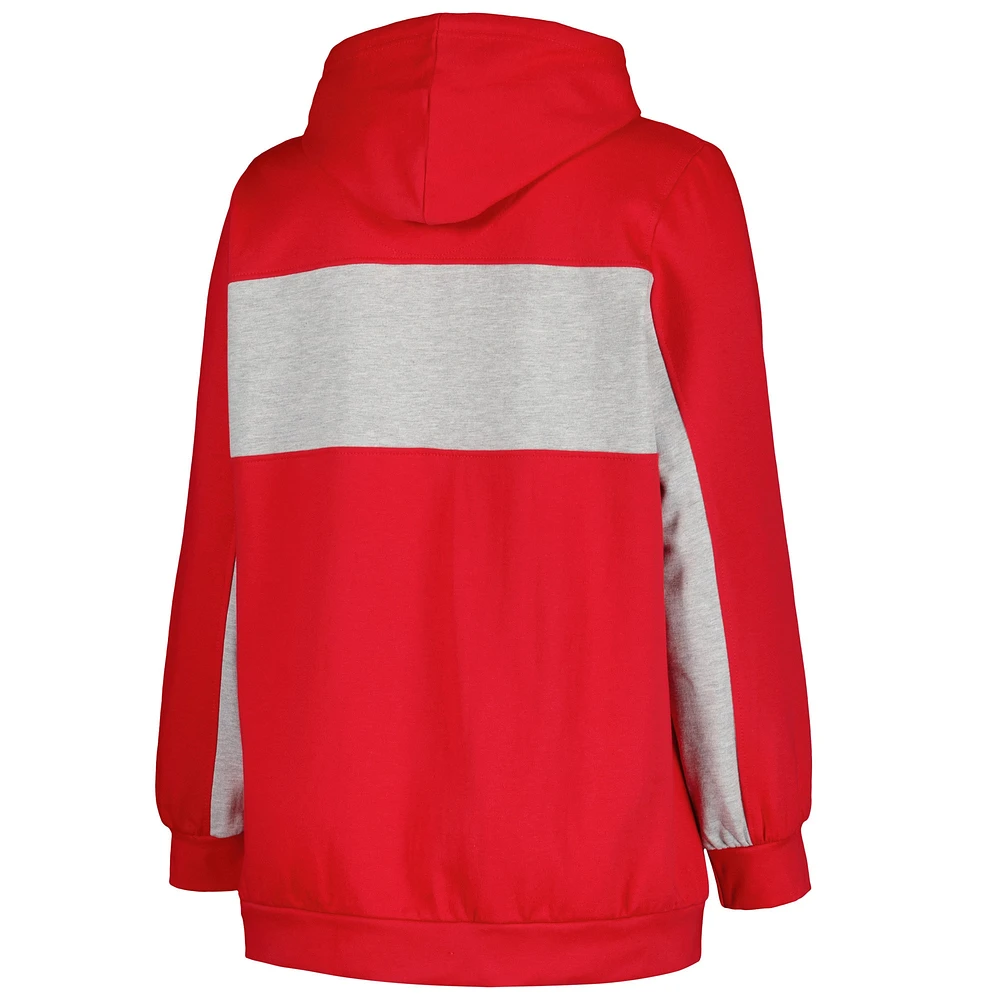 Women's Profile Red St. Louis Cardinals Plus Pullover Hoodie