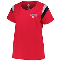 T-shirt à encolure dégagée grande taille Profile Red St. Louis Cardinals pour femme