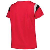 T-shirt à encolure dégagée grande taille Profile Red St. Louis Cardinals pour femme