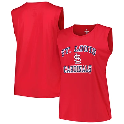 Débardeur rouge taille plus Profile St. Louis Cardinals pour femme