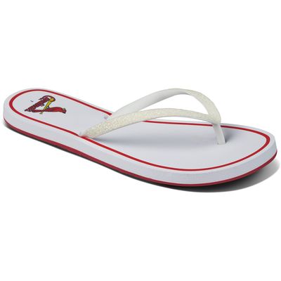 Men's REEF St. Louis Cardinals Fanning Bottle Opener Sandals