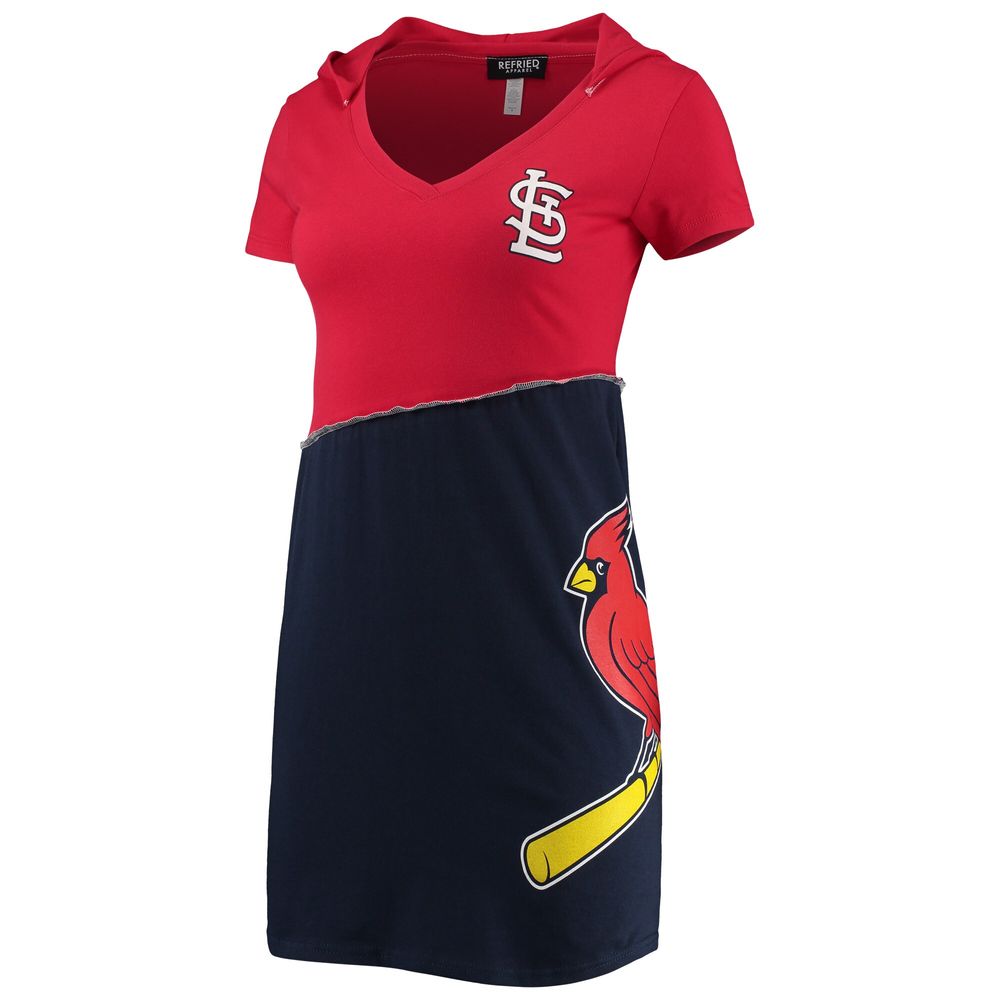 Refried Apparel Women's Refried Apparel Red/Navy St. Louis Cardinals Hoodie  Dress