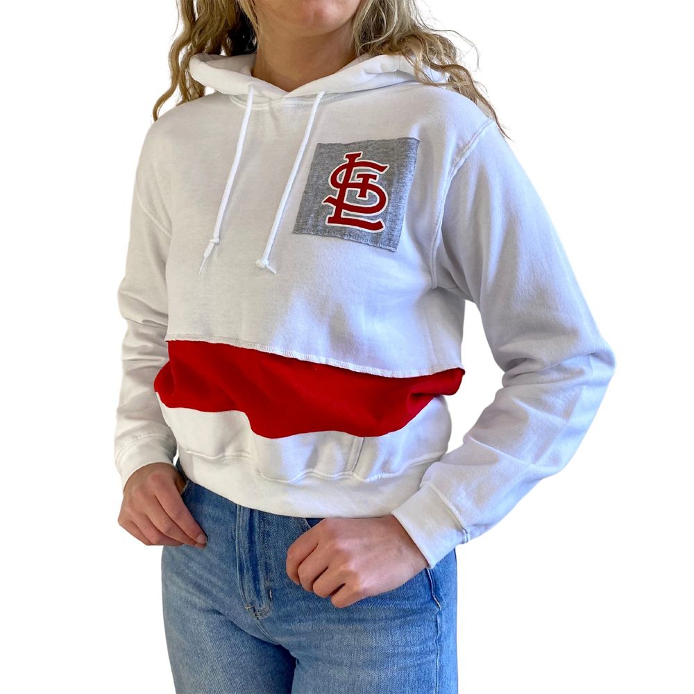 Women's Refried Apparel White/Red St. Louis Cardinals Cropped