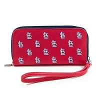 Portefeuille zippé à poignet St. Louis Cardinals pour femme