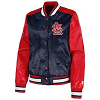 Veste Starter Navy St. Louis Cardinals The Legend Full-Snap pour femme