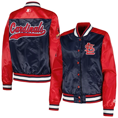 Veste Starter Navy St. Louis Cardinals The Legend Full-Snap pour femme