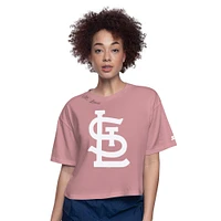 T-shirt court rose pour femme « Play the Ball » des Cardinals de Saint-Louis