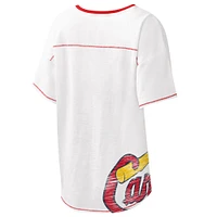 T-shirt à encolure en V pour femme Starter White Cardinals de St. Louis Perfect Game