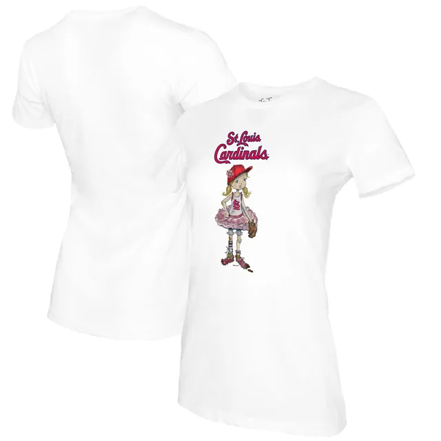 St. Louis Cardinals Tiny Turnip Toddler Baseball Love 3/4-Sleeve Raglan T- Shirt - White/Red