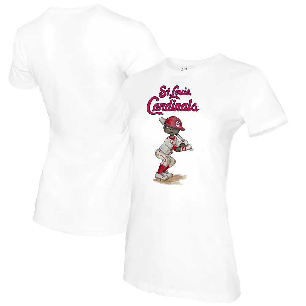 Youth Tiny Turnip White St. Louis Cardinals Baseball Love T-Shirt Size: Extra Large