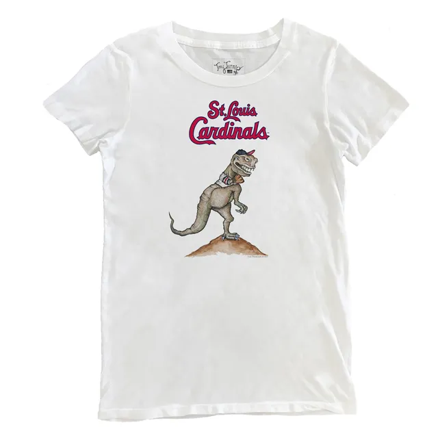 Lids St. Louis Cardinals Tiny Turnip Women's Shark Logo T-Shirt - White