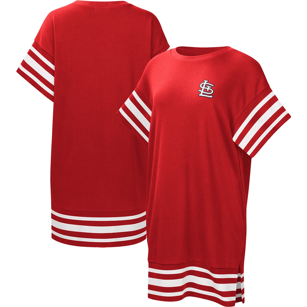 Women's Touch  Red St. Louis Cardinals Cascade T-Shirt Dress