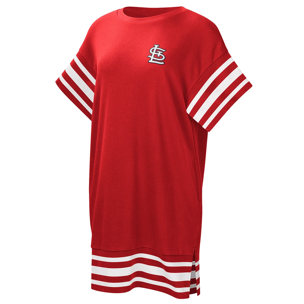 Women's Touch  Red St. Louis Cardinals Cascade T-Shirt Dress