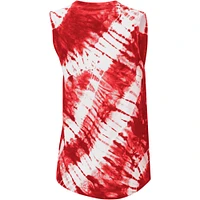 Women's Touch Red St. Louis Cardinals Money Ball Tie-Dye Tank Top