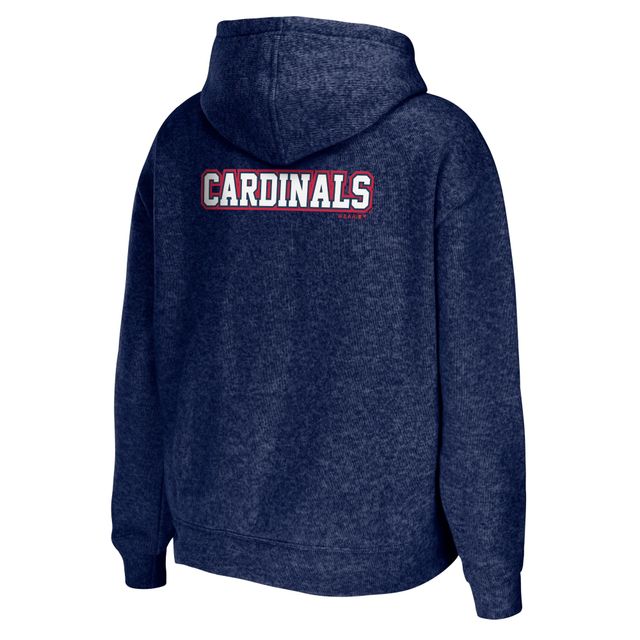 Sweat à capuche zippé WEAR by Erin Andrews bleu marine St. Louis Cardinals pour femme