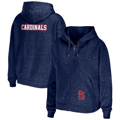 Women's WEAR by Erin Andrews Navy St. Louis Cardinals Full-Zip Hoodie