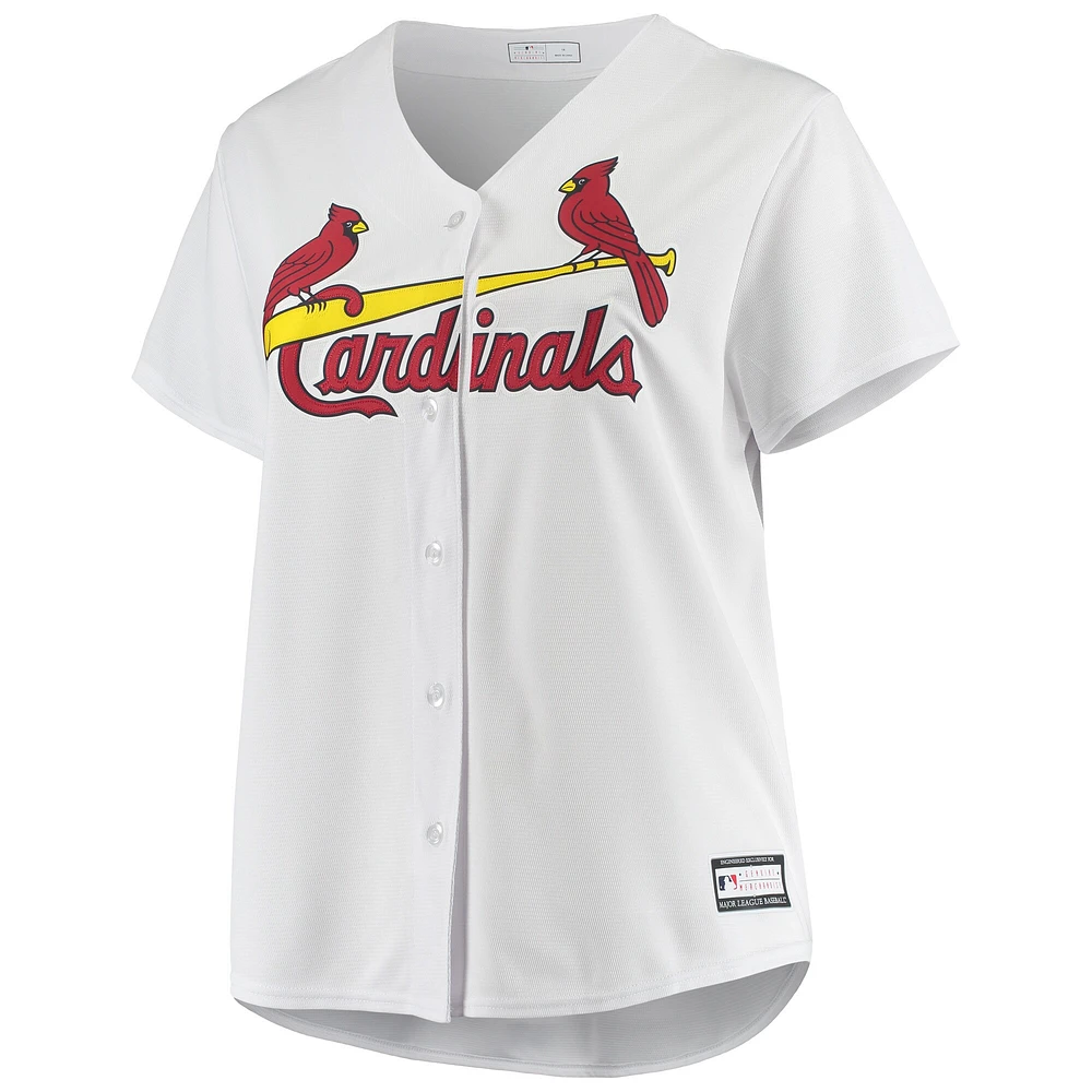 Maillot de l'équipe réplique domicile grande taille des Cardinals St. Louis blanc pour femme